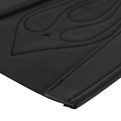 Bavaglino per parafango posteriore per sella monoposto in pelle sintetica nera per Sportster 1200 883 Generico