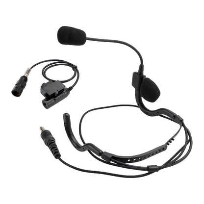7.1-C8 Cuffie tattiche con presa per montaggio posteriore a 6 pin U94 PTT per PRC148 PRC152 U329