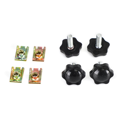 4Pcs Bisaccia Leva di Bloccaggio Bulloni e Dadi Kit Adatto Per Glide King Touring 96-19 Argento Generico