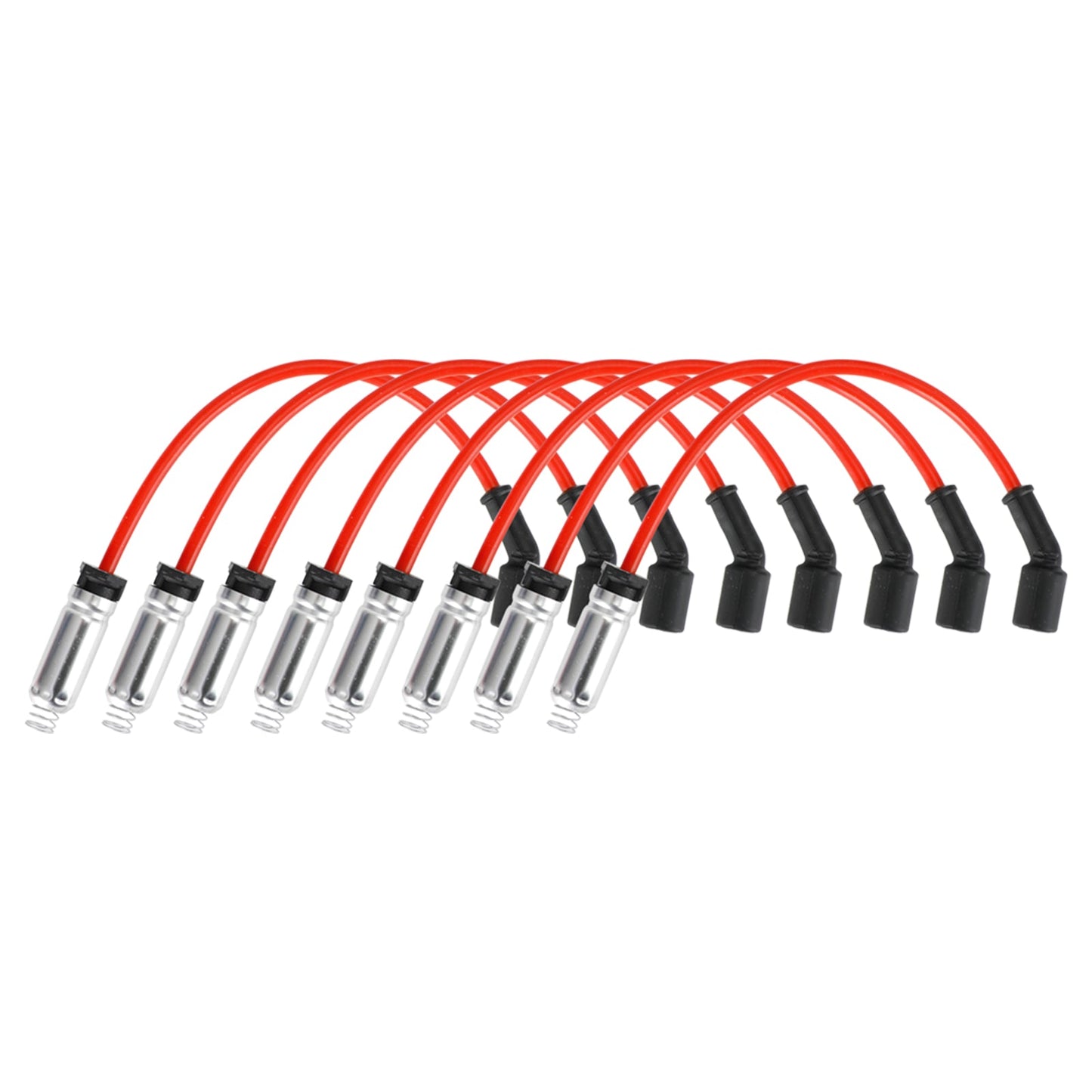 2003-2005 Chevrolet Express 2500 GMC Savana 1500 2500 3500 Confezione da 8 bobine di accensione quadrate e cavo per candele