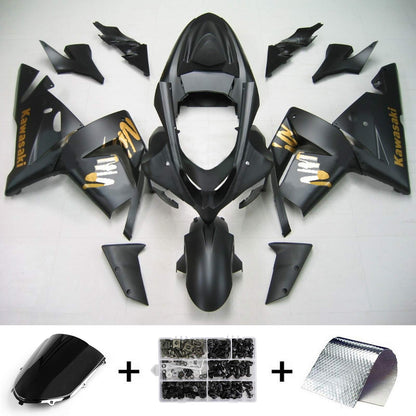 Amotopart Kawasaki 2004-2005 ZX10R Nero con loghi dorati