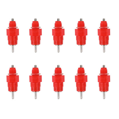 10 valvole per capezzoli d'acqua, bevitore automatico, alimentatore per pollame, pollo, anatra, uccelli