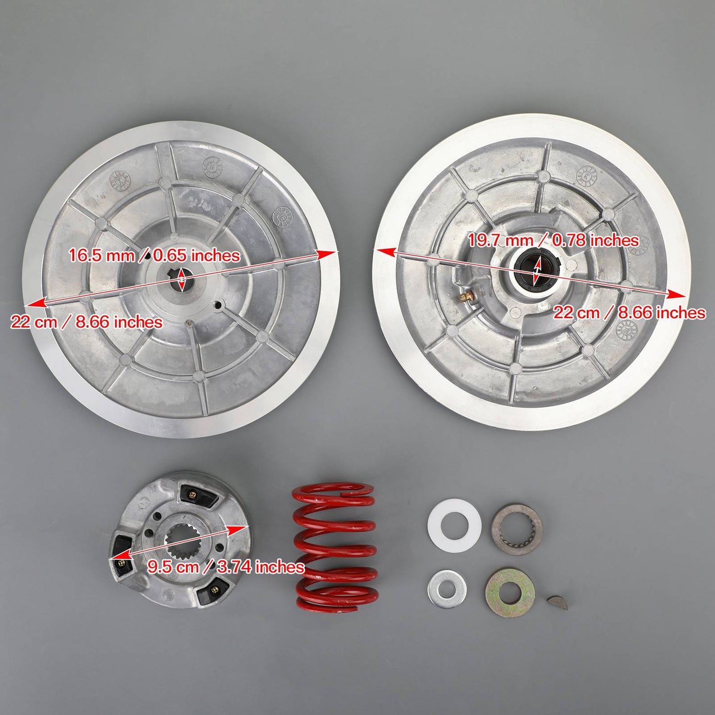 Frizione guidata secondaria per carrello da golf Yamaha G2 G8 G9 G11 G14 G21 G28 1985-2007 Generico
