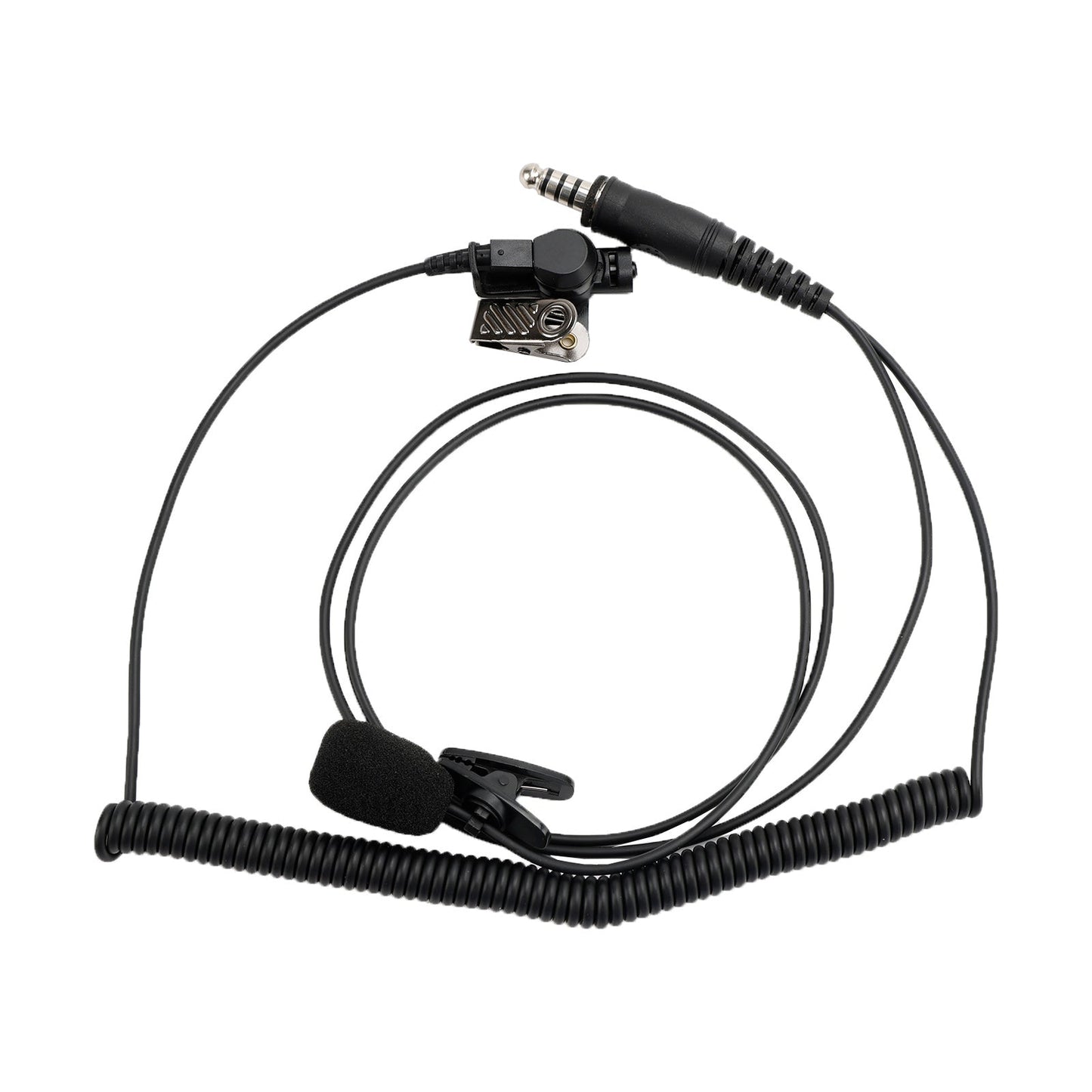 Cuffia con tubo dell'aria trasparente 7.1-A3 con microfono per radio PRC-152 PRC-148 U329