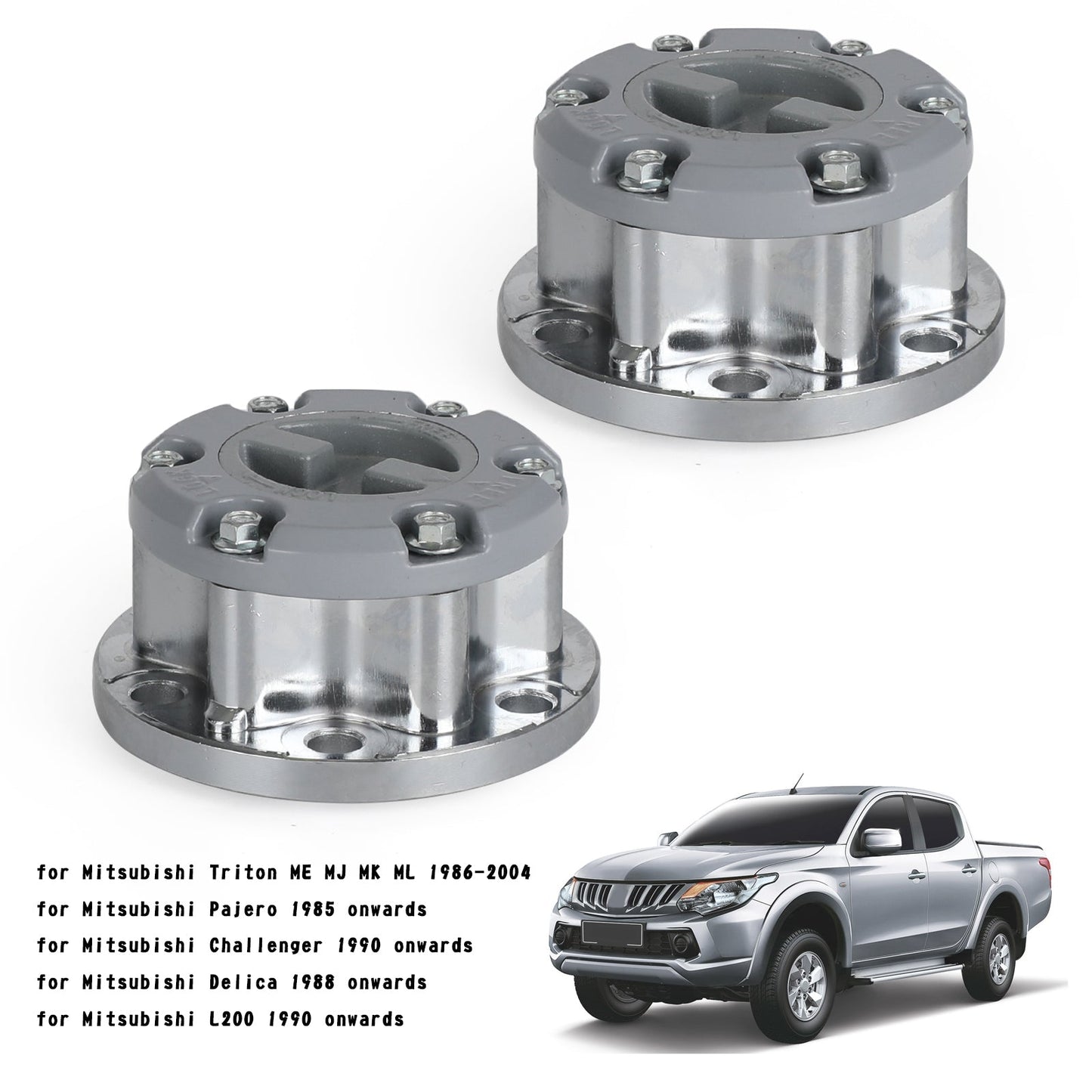 6941324497715 2x mozzi ruota di bloccaggio gratuiti per Mitsubishi Triton ME MJ MK ML Pajero Delica L200 generico