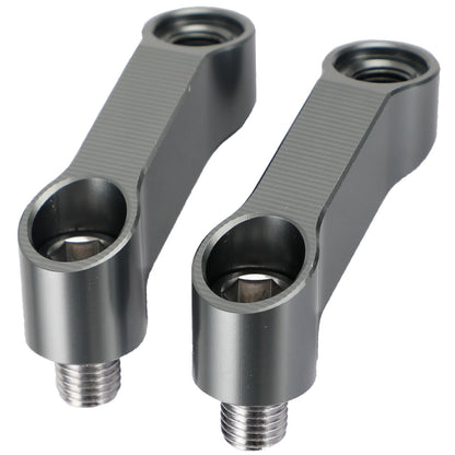 Prolunga Astina Specchietto/Extender 10mm Titanio Per Yamaha MT-07 Tracer 700 16-21 Generico