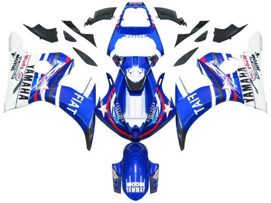 Amotopart 2003-2004 Yamaha R6 e 2006-2009 YZF R6S Cladding Multi Blue Kit