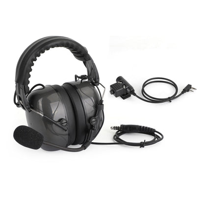 Cuffie regolabili con cancellazione del rumore adatte per Kenwood BaoFeng TK3107 TK3207