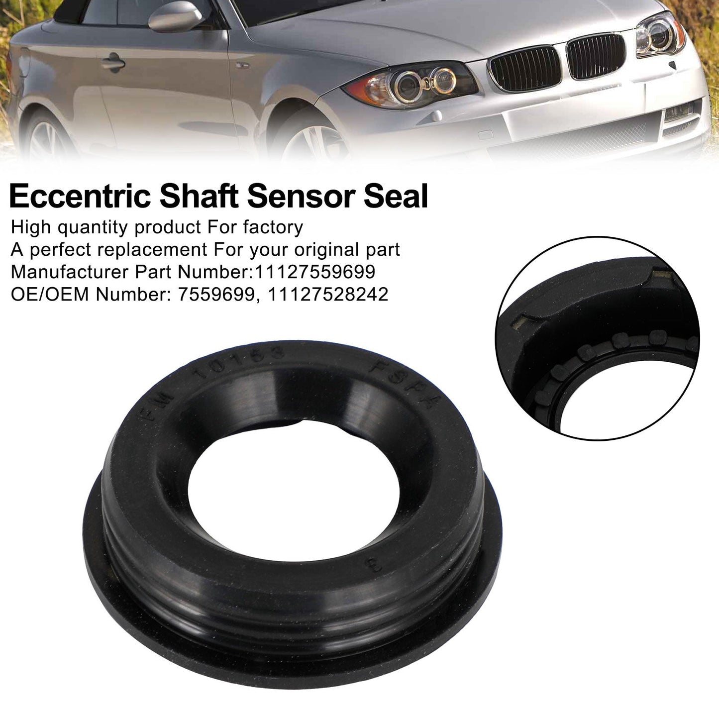 Guarnizione sensore albero eccentrico BMW X1 X3 X5 Z4 1 3 5 6 7 serie 11127559699