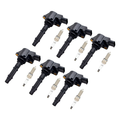 6x bobine di accensione + candele UF535 per Mercedes-Benz C230 C300 ML350 R350