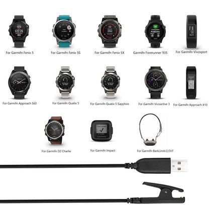 Caricabatterie Cavo dati di ricarica USB per Garmin Watch Approach G10/S20/Vivomove HR