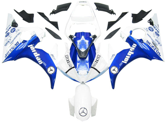 Amotopart 2003-2004 Yamaha R6 e 2006-2009 YZF R6S Disguise Kit bianco e blu