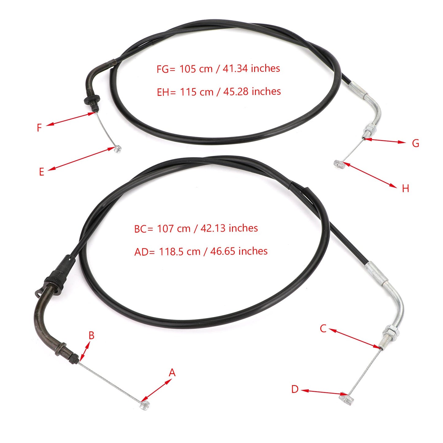 Cavo acceleratore 5PB-26311-10 per Yamaha V-Star 1100 XVS1100 1999-2011 Generico