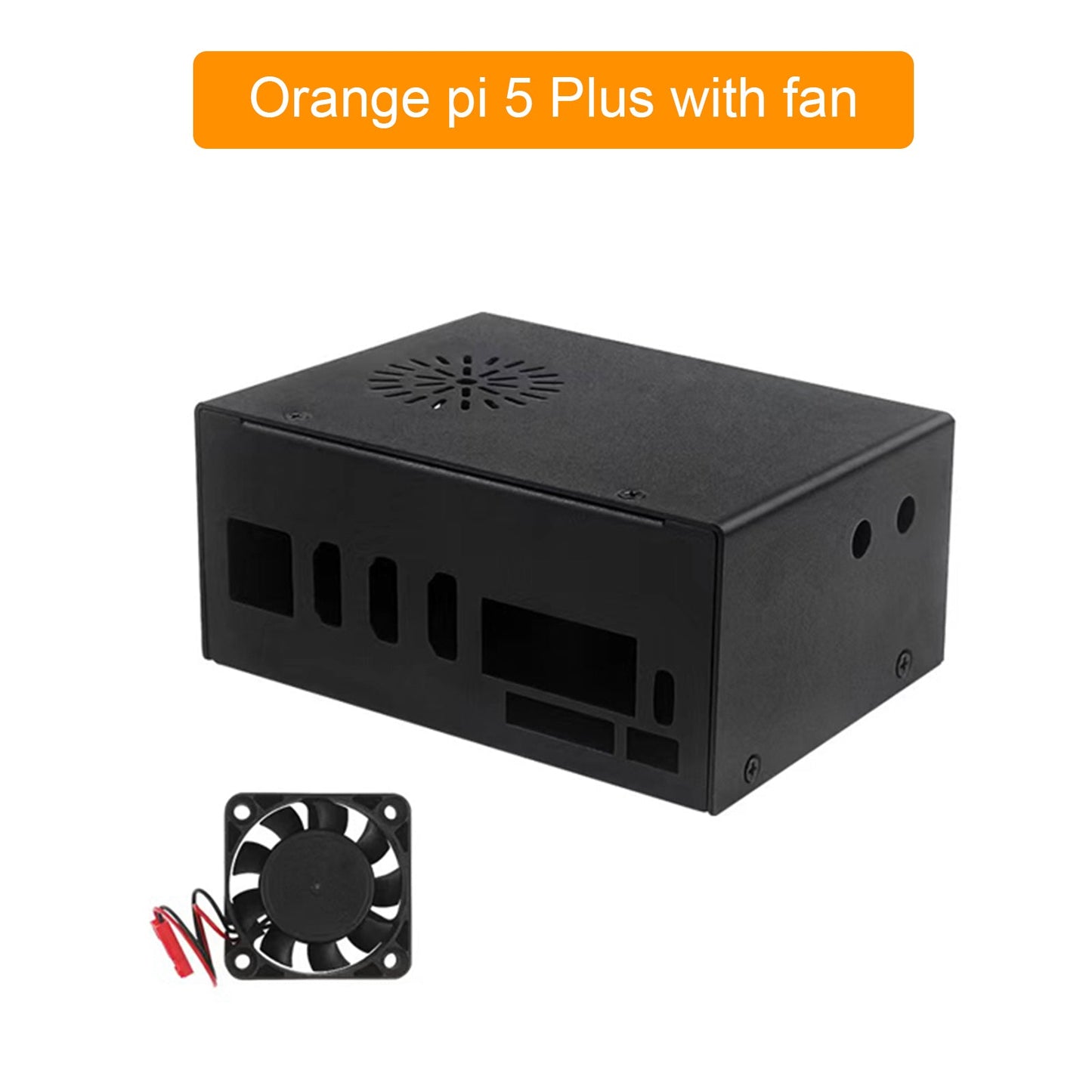 Case di raffreddamento in metallo Orange pi 5 Plus con ventola e antenna esterna WIFI