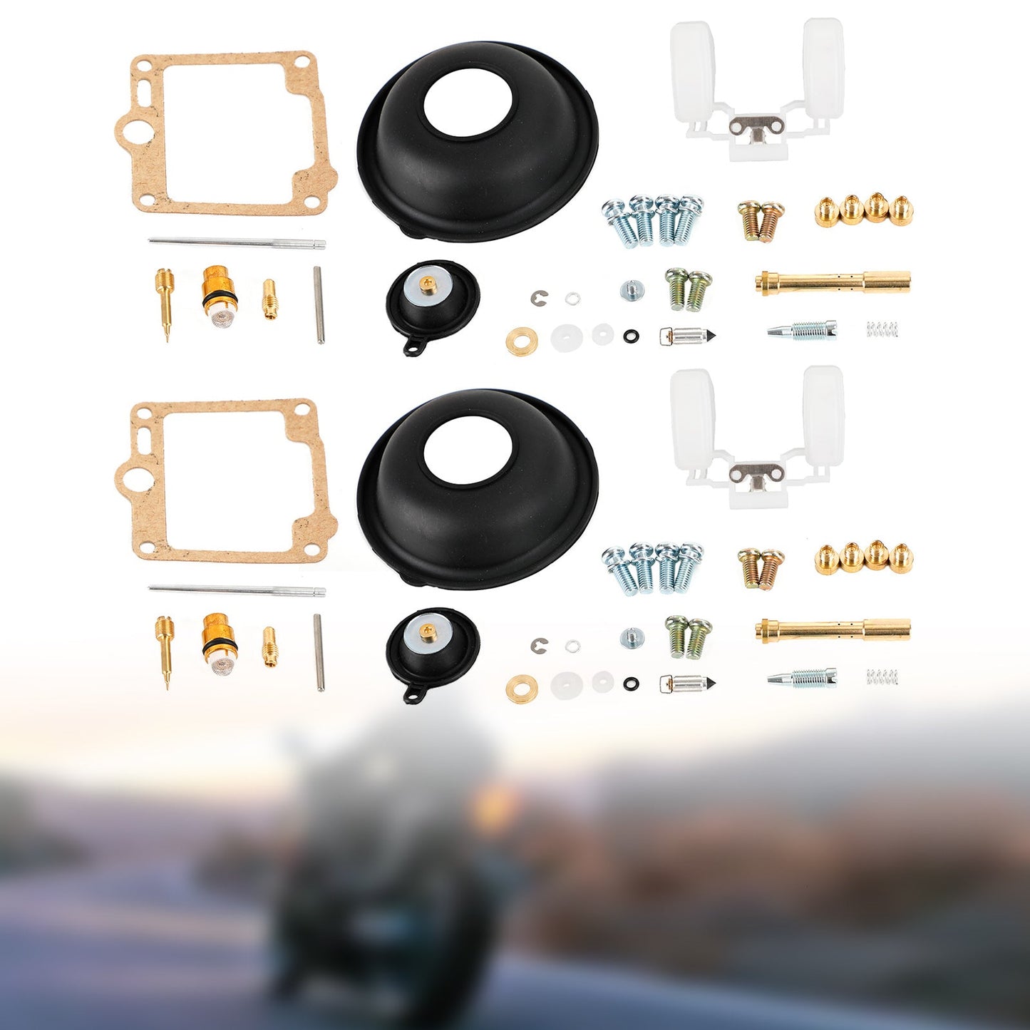 2X Carburatore Carb Rebuild Repair Kit adatto per Yamaha Virago XV750 1988-1998 Generico
