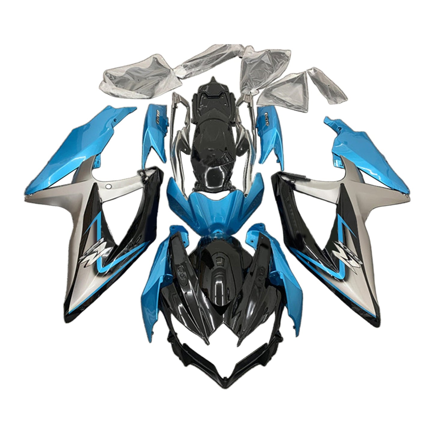 Amotopart Kit carena Suzuki GSXR 600/750 2008-2010 K8 Carrozzeria Plastica ABS