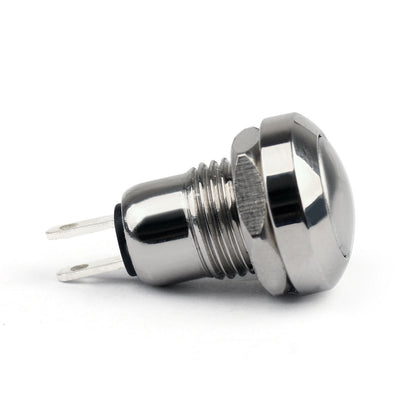 4Pcs 8mm Mini 1NO 2Pin Metallo Momentaneo Interruttore a Pulsante 3A/250V Per Auto/Barca