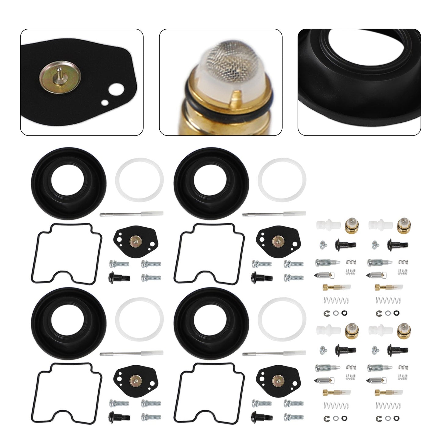 Suzuki DRZ400 DRZ400E DRZ400S DRZ400SM 4X Carburatore Ricostruzione Kit di Riparazione