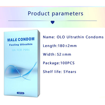Preservativi ultra sottili Preservativi sessuali Confezione sigillata preservativo maschile Sensazione ultrasottile