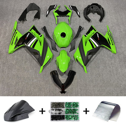 Amotopart Kawasaki EX300/Ninja300 2013-2017 Kit carena Carrozzeria Plastica ABS