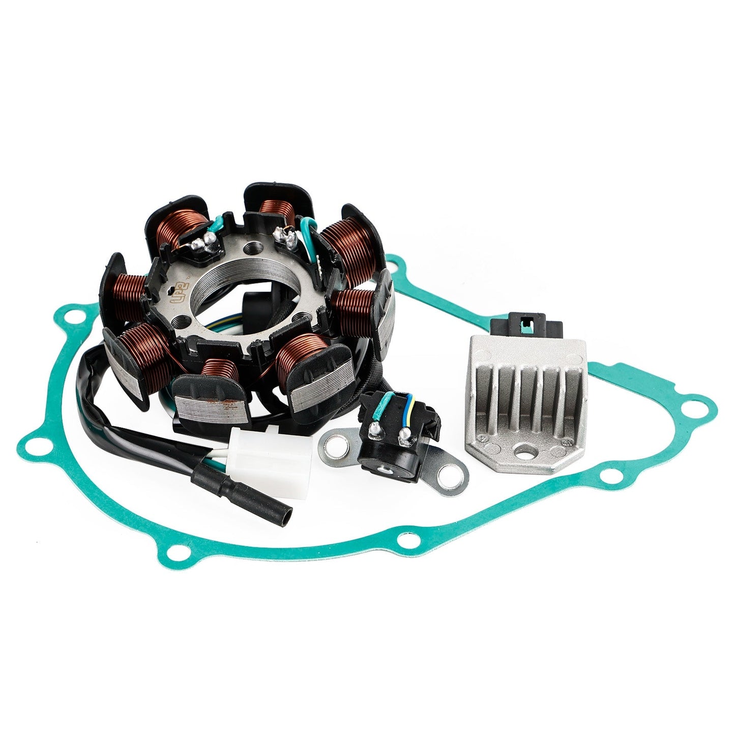 Magneto Statore + Raddrizzatore di Tensione + Guarnizione Per Honda CRF150F 06-17 31120-KPT-A01