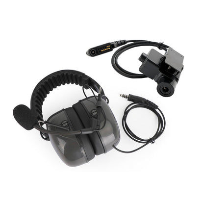 Cuffia regolabile con cancellazione del rumore 7.1-C5 per Hytera PD600 PD602 PD602g PD605