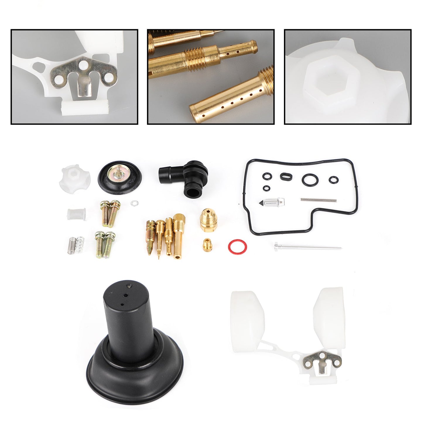 Carburatore Carb Rebuild Kit Con stantuffo e galleggiante adatto per Honda VLX600 Steed 600 Generico