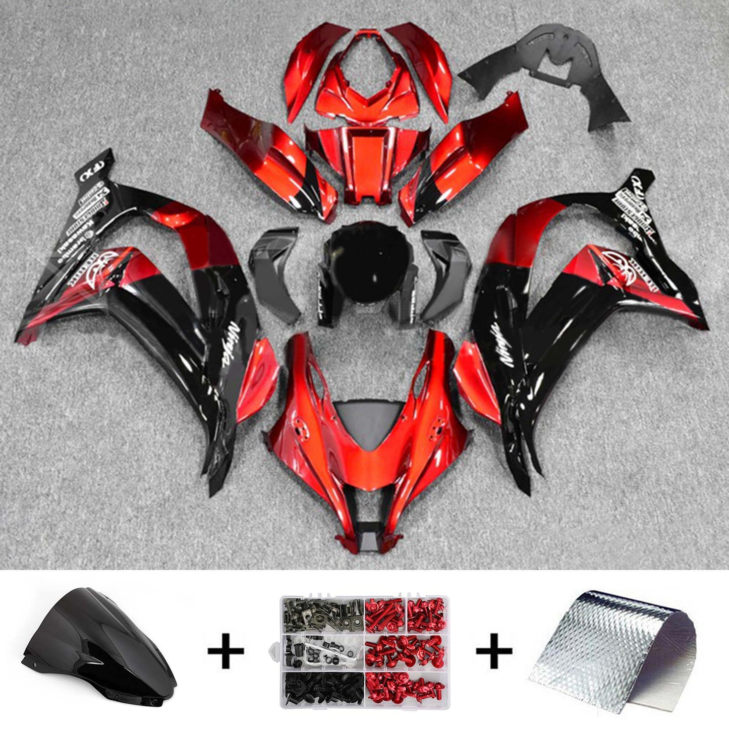 Amotopart Kawasaki ZX10R 2016-2020 Kit carena Carrozzeria Plastica ABS