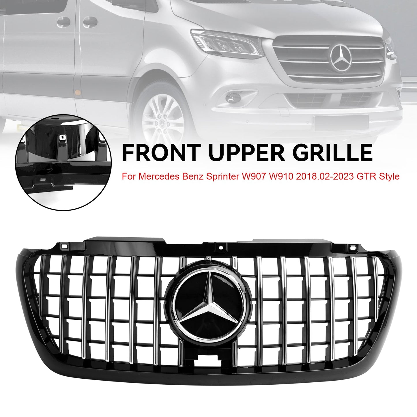 Griglia per paraurti anteriore Mercedes Sprinter W907 W910 2018-2023