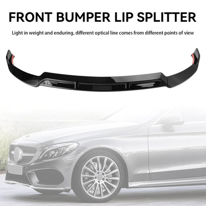 Labbro dello splitter anteriore adatto per Mercedes Benz Classe C W205 C205 2019-2021 Stile Brabus