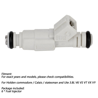 0280155811 0280155737 6 * iniettori di carburante per Holden Commodore VS VT VX VY 3.8L V6 sovralimentato L67 nuovo generico