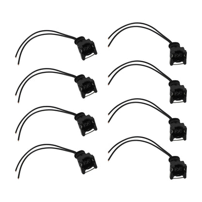 8PCS EV1 OBD1 Pigtail Cut Splice Iniettori di carburante Connettore Spine di cablaggio Clip