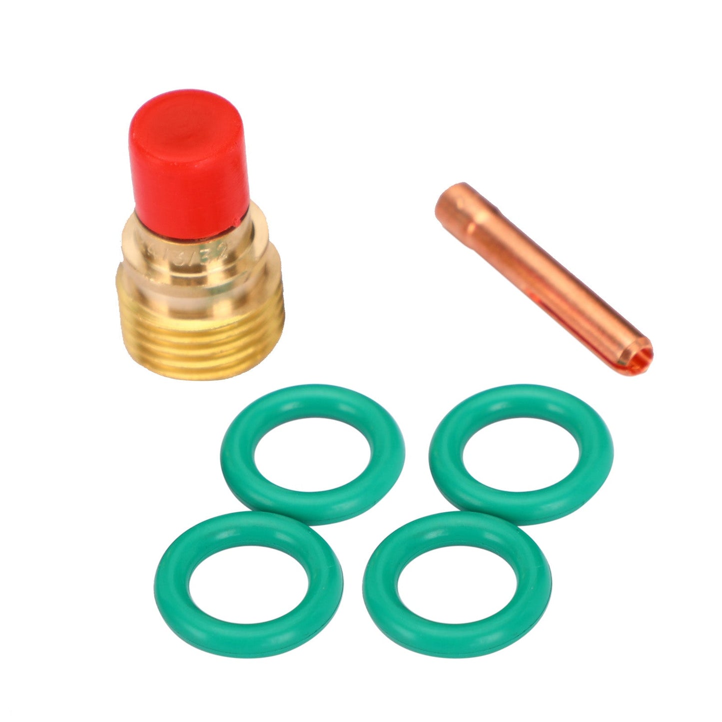 7pcs TIG Welding Torch Stubby Gas Lens Kit tazza in vetro Pyrex per WP-9/20/25
