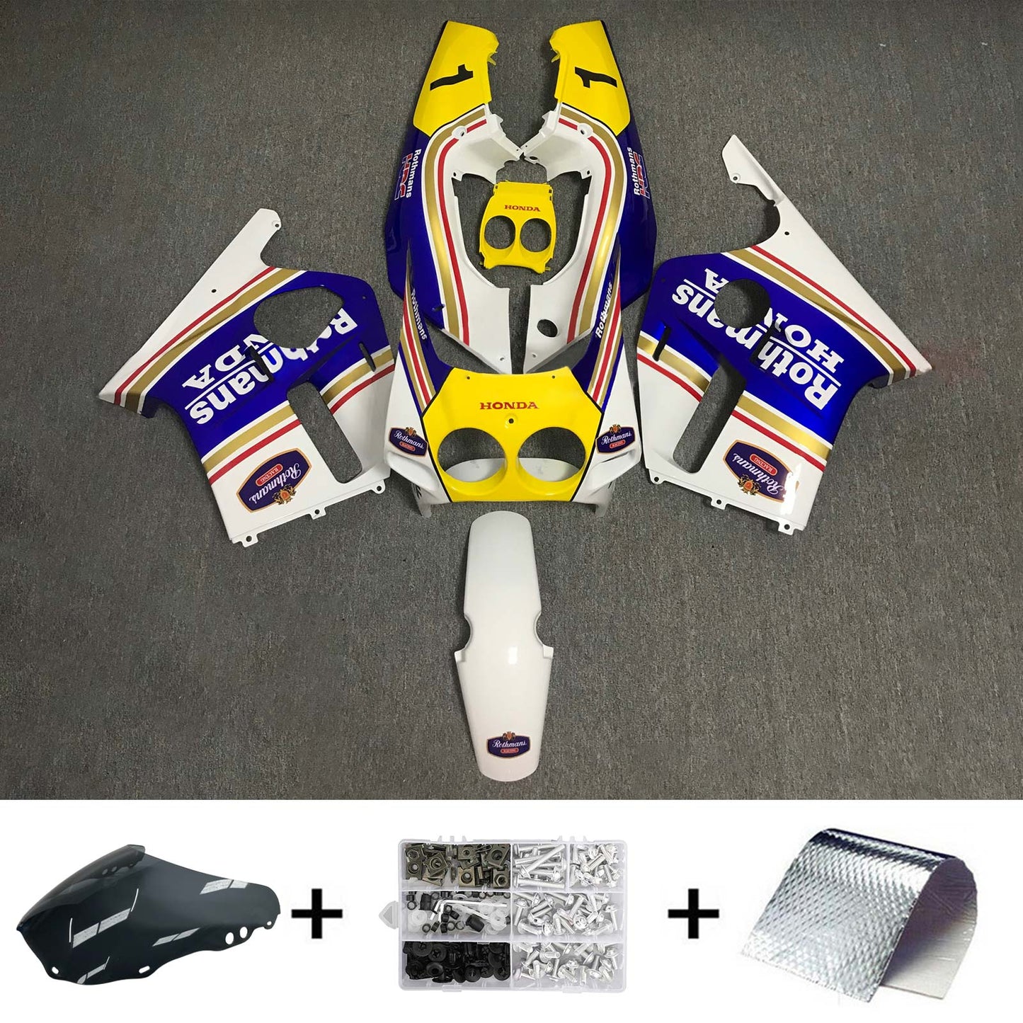 Amotopart Honda CBR250RR MC19 1988-1989 Kit carena Carrozzeria