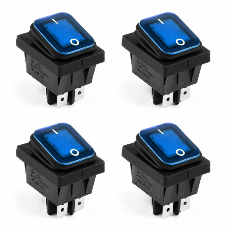 4Pin IP65 Barca Schalter Wasserdicht ON/OFF Rocker RLEIL BE RL2-102 Auto