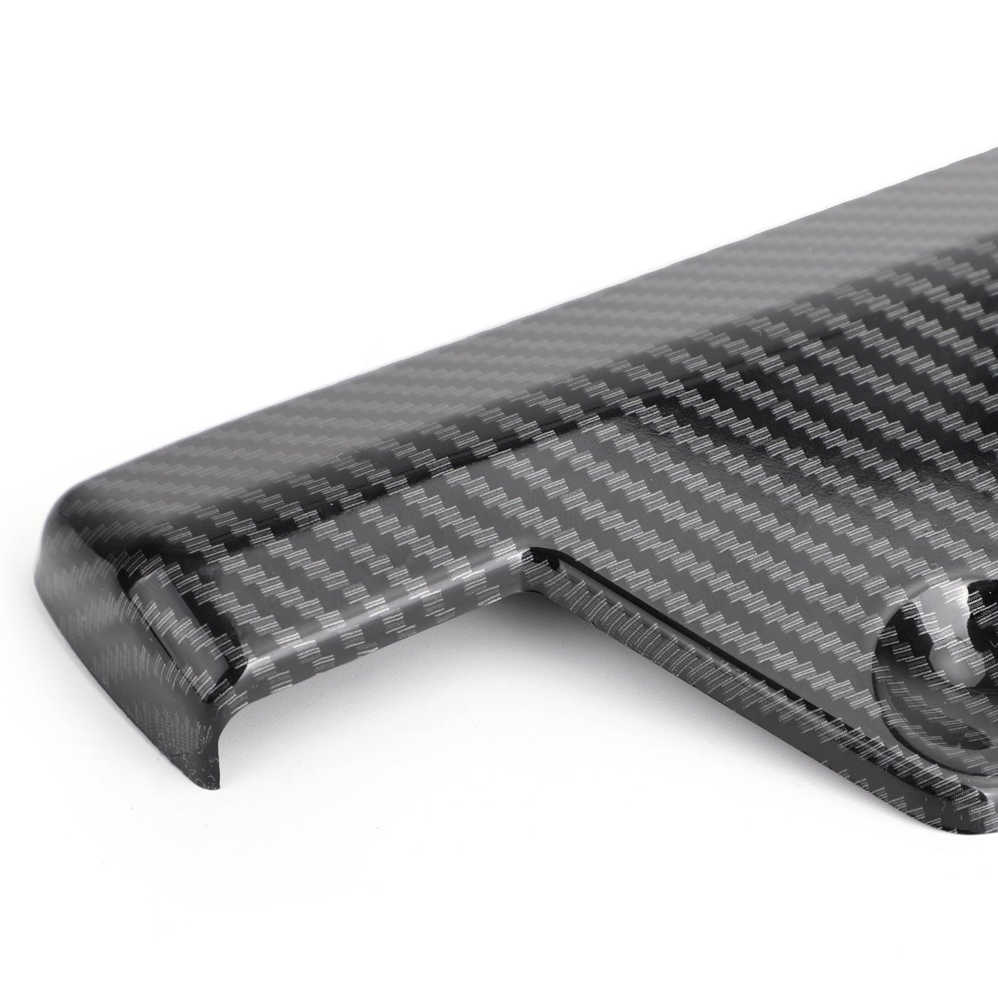 2PCS Car Rear Bumper Fin Canard Splitter Diffusore Valence Spoiler Lip Carbon Fiber Look Generico