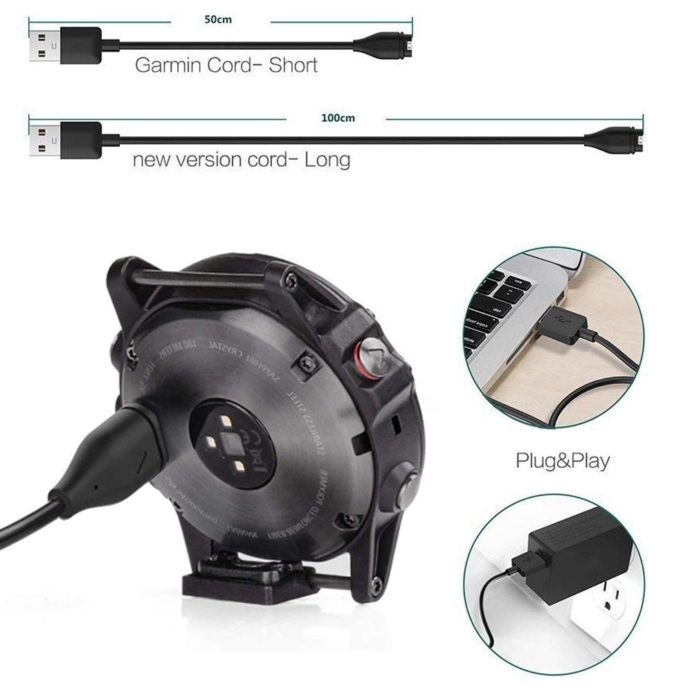 Cavo di ricarica USB Cavo adatto per Garmin Fenix 5 5S 5X Vivoactive 3 Vivosport