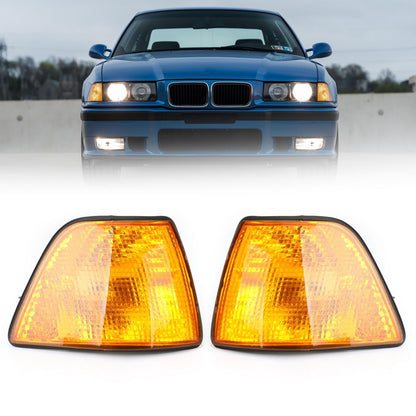 1992-1998 BMW E36 Serie 3 4Dr Berlina/Hatchback Euro Luci d&#39;angolo Ambra