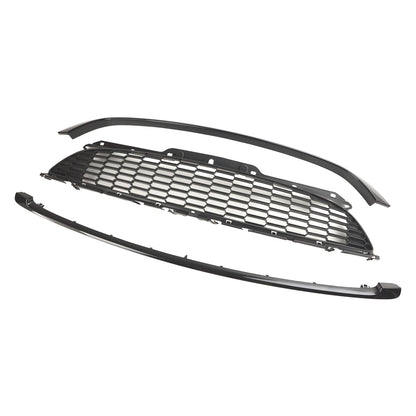 MINI R55 Cooper S e JCW 5 porte Estate 2008-2014 3 pezzi Griglia anteriore nera lucida
