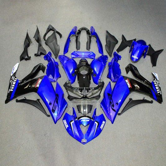 Amotopart Sales Ski Yamaha 2014-2018 YZF R3 e 2015-2017 YZF R25 Kit di rivestimento nero blu