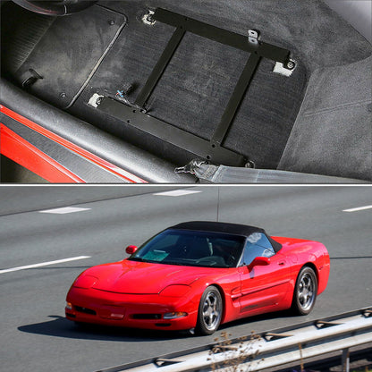 Per 97-04 Corvette C5 2X staffa in acciaio a trazione con base per sedile a secchiello da corsa a montaggio basso generico