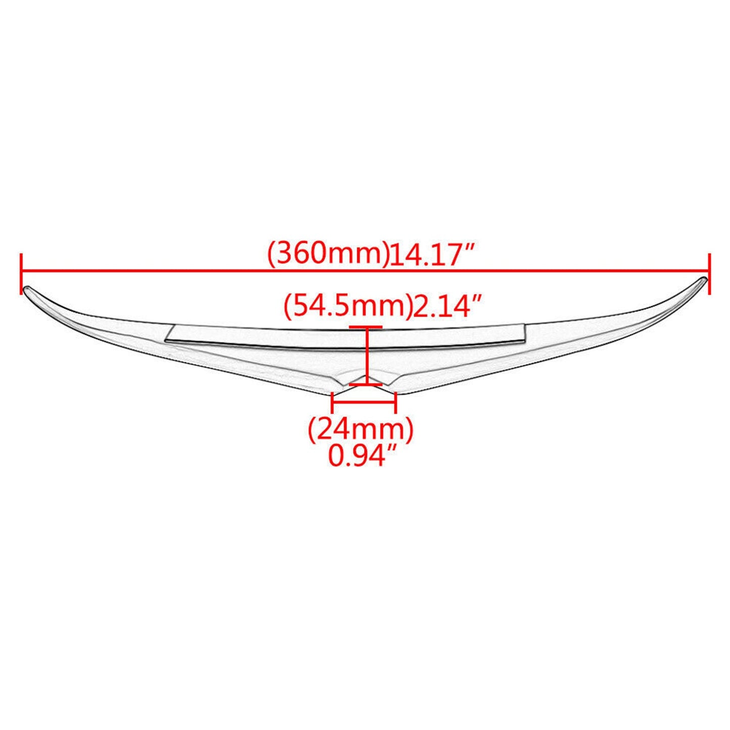 Faro anteriore Sopracciglio Palpebra Trim per Road Glide FLTRX FLTRU 2015-2021 Generico