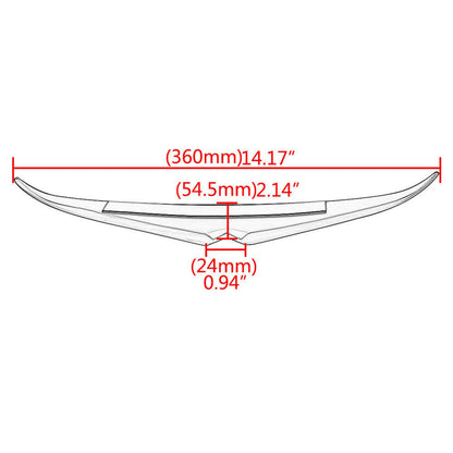Faro anteriore Sopracciglio Palpebra Trim per Road Glide FLTRX FLTRU 2015-2021 Generico