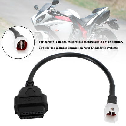Connettore adattatore diagnostico cavo da 4 pin a OBD2 adatto per Yamaha R1 R6 MT09