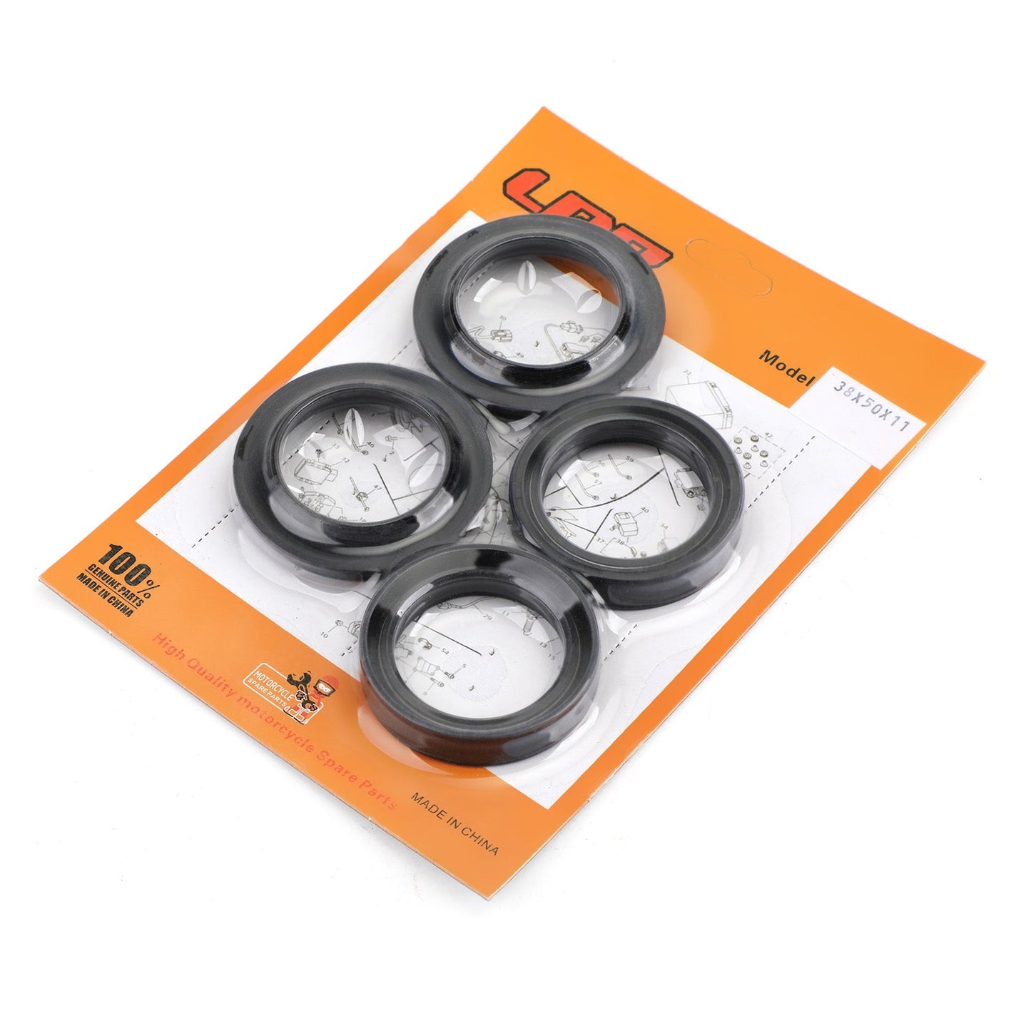 Paraolio forcella anteriore Set polvere d'olio per Honda CR125R 1981 1982 1983 XR250R 1984 1985 Generico