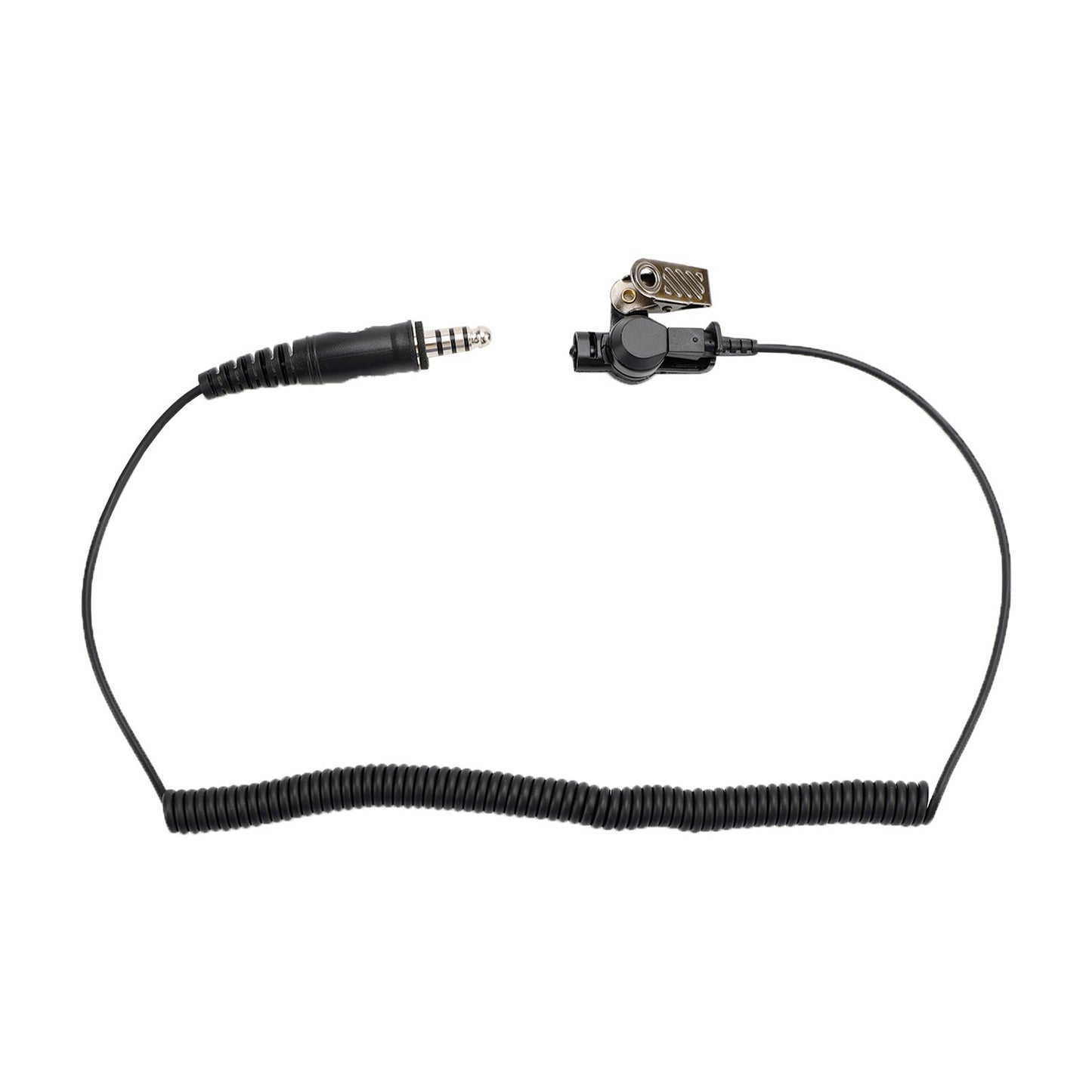 Per Hytera PD415 PD500 PD565 6Pin U94 PTT 7.1-A3 Cuffia a tubo singolo trasparente