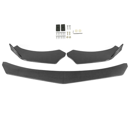 4 pezzi kit corpo labbro paraurti anteriore universale spoiler Fit GMC Honda Civic fibra di carbonio generico