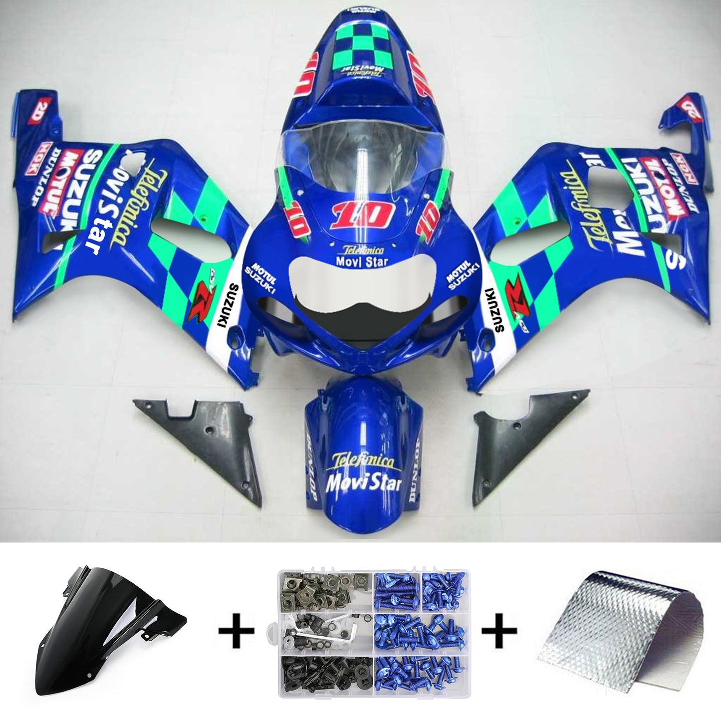 Suzuki GSXR750 2001-2003 Kit carenatura Carrozzeria Plastica ABS