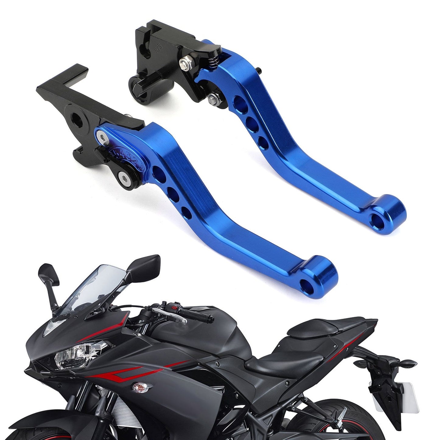 Freno Leve Frizione Per YAMAHA YZF R3 R25 MT 25 2015-2017 Argento Generico