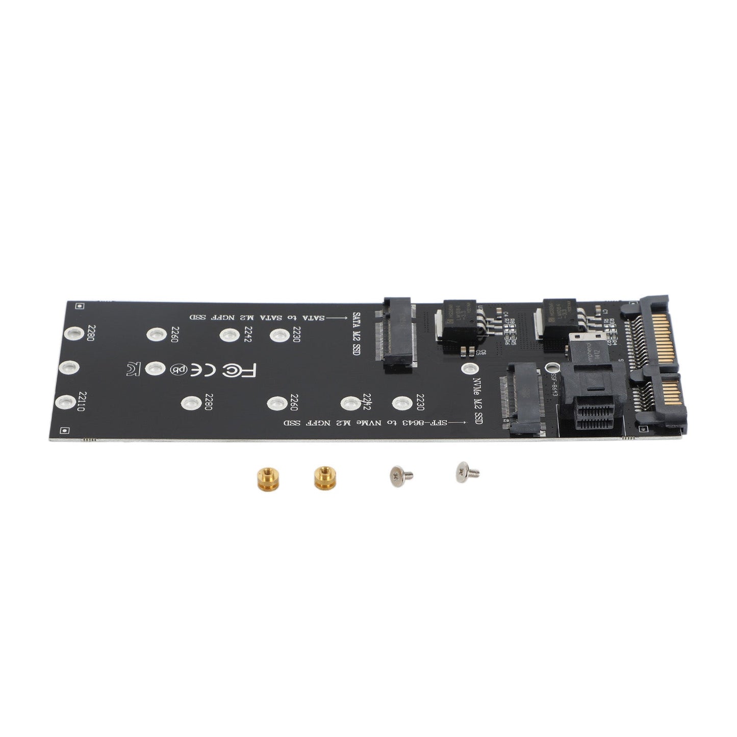 Disco rigido M2 da SFF-8643 a U2 NGFF Adattatore M-Key da M-Key a HD SAS NVME PCIe SSD SATA